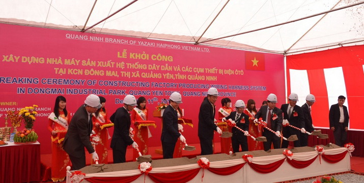 Ground-breaking ceremony of Yazaki Haiphong Vietnam Co., Ltd – Quang ...